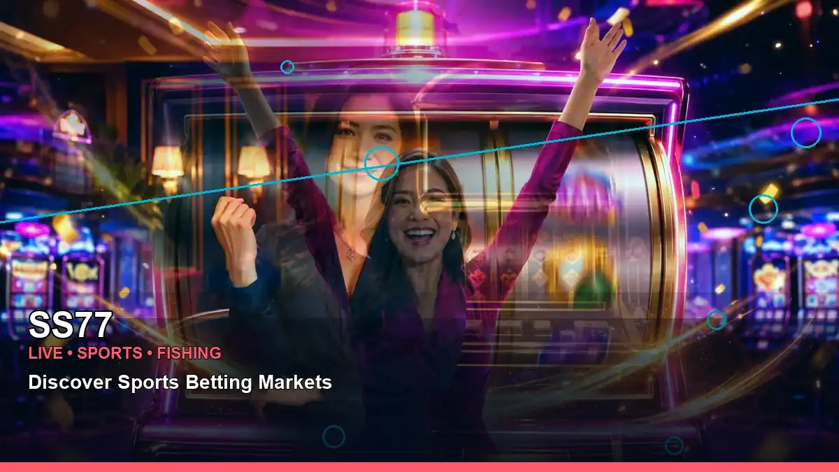 SS77 mobile casino first deposit rewards featuring an adult Filipina casino host with a centered composition