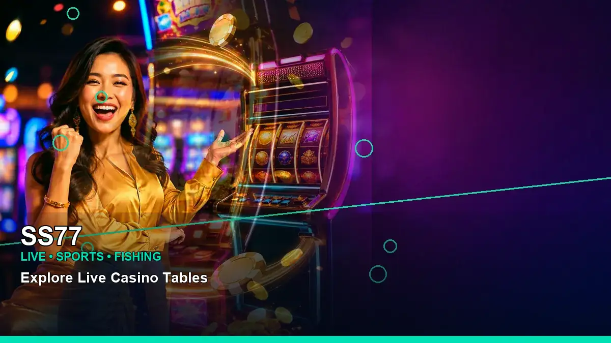 SS77 high-energy play phone mobile casino games in a left close-up layout for Philippine players
